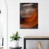 Abstract Art Orange Orb Canvas Print Design By HadiArts (size: 24x36)